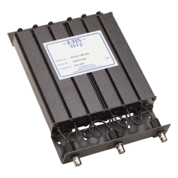 Duplexer de Rechazo de Banda / 440-490 MHz / 4.6-6 MHz Separación Tx-Rx / 50 W / 6 Cavidades / 1.25 x 6 x 9.5 in