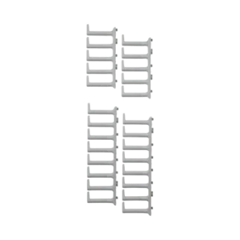 Kit de Dedos para Gestión de Cables / 100 mm de Longitud / Para Gabinetes de 42 o 45 UR / Anchura Ajustable 600-800 mm / Color Blanco