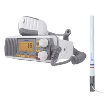 Kit de radio marina VHF / 156-163 MHz / Antena 2.4 m (7.9 ft) / 25 W / IPX4 / GPS integrado