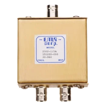 Divisor de Potencia de 2 Vías / 30-960 MHz / 0.5 W / BNC Hembra / 1.1 x 2.2 x 3.3 pulgadas