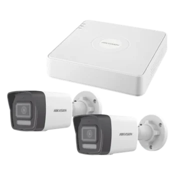 Kit de Videovigilancia IP / 2 Megapixel / NVR 4 Canales con 4 Puertos PoE / 2 Cámaras Bala / ColorVu Lite 20 m (65.6 ft) / IR 30 m (98.4 ft) / AcuSense Lite