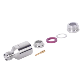 Conector TNC Hembra / Rosca / Bronce Plateado / Contacto Oro / Teflón / 9913, 7810A, 8214, CNT-400, RG8/U, RFLASH-1113