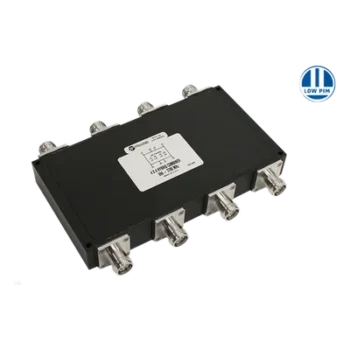 Combinador Híbrido 4x4 Wideband / 617-2700 MHz / 150W por Entrada / Aislamiento 23 dB / Bajo PIM -161 dBc / IP68 Exterior / Conectores 4.3-10
