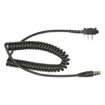 Cable para Auricular / UL-914 Resistente al Fuego / Atenuación de Ruido / 6 Conductores / 250mm / 0.82 pies / Compatible Icom