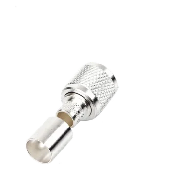 Conector UHF Macho / Anillo Plegable / Bronce Plateado / Teflón / RG-8, RG-213/U, BELDEN 8237, 8267