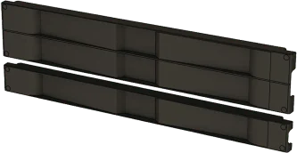 Tapa Ciega para Rack / 19" / 1 UR / Instalación a Presión Sin Herramientas / Plástico UL / Color Negro