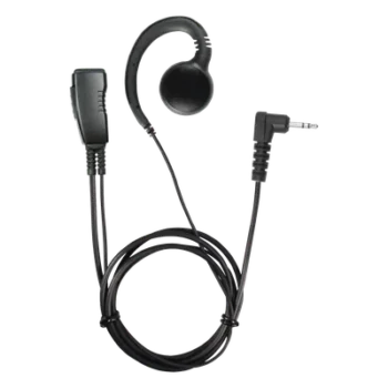 Micrófono de Solapa / Estilo Gancho / Cable 30' (76cm) / Kevlar / PTT / 1-Pin Motorola
