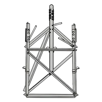 Base para torre autosoportada / Sección 5 / Acero galvanizado / Diseño modular