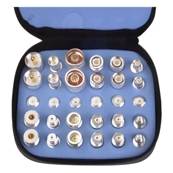 Kit de Adaptadores Coaxiales / 30 Piezas / UNIDAPT / Bronce Blanco / Estuche con Ziper