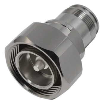 Adaptador en Línea / DIN 7-16 Macho a 4.3-10 Hembra / Bronce Blanco / Teflón / 6 GHz / PIM -155 dBc