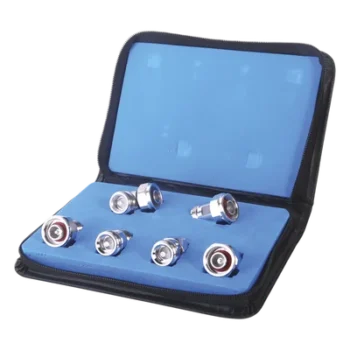 Kit de Adaptadores de Bajo PIM / MINI DIN 4.1-9.5 a N / 6 Piezas / Hasta 7.5 GHz / VSWR 1.20:1