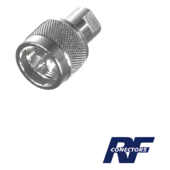 Adaptador en Línea / FME Macho a N Macho / Cuerpo Bronce Niquelado / Contacto Oro / Aislante Teflón