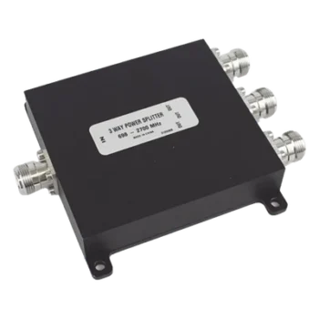 Divisor de potencia Wilkinson / 3 vías / 694-2700 MHz / 50W / PIM -154 dBc / Conectores 4.3-10