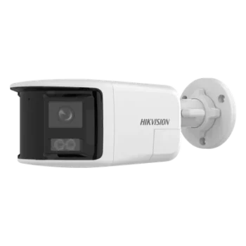Cámara Bala IP / 6 Megapixel / Dual Light 30 m (98.4 ft) / Ángulo Panorámico 180° / Audio Bidireccional / IP67 / PoE 802.3af