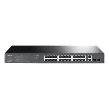 Switch PoE Administrable / 26 Puertos RJ45 Gigabit / 2 Puertos SFP / 24 Puertos PoE 802.3af/at / 250W PoE / 56 Gbps / 41.7 Mpps
