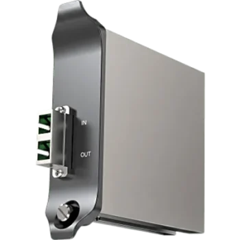 Módulo de Transporte / Fibra Óptica / 8 Módulos por Hub Principal / Pérdida Óptica Hasta 5 dB / Potencia de Transmisión 4.5 mW a 10 mW / SC/APC Dúplex / 1.2" (31 mm) x 4.6" (117 mm) x 4.6" (1