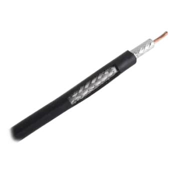 Cable Coaxial Ultra Flexible / 50 Ohms / Conductor Cobre Trenzado / Malla Cobre EstaÑado / 6.10 mm / 84% Factor Velocidad / 3.6 dB@150MHz/30m / 90 dB Blindaje