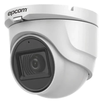 Cámara Turret TURBOHD / 5 Megapixel / Lente 2.8 mm / Ángulo 85.5° / IR 30 m (98.4 ft) / IP67 / 4 Tecnologías / Audio por Coaxitron