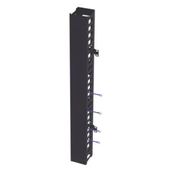 Organizador Vertical de Cables / 24U / Para Rack Abierto / Compatible con EIQR3224 y EIRL5524DR / Incluye Brackets de Montaje