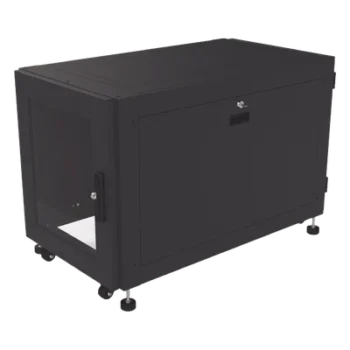 Gabinete Profesional de Piso para Telecomunicaciones de 12UR, 1000 mm Profundidad, Se envía el Gabinete armado.