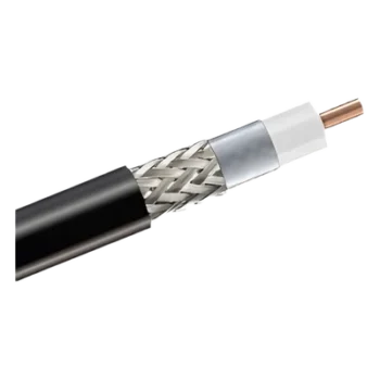 Cable coaxial RF / 50 Ohms / 5 m (16.40 pies) / Malla trenzada / Baja pérdida / Exterior