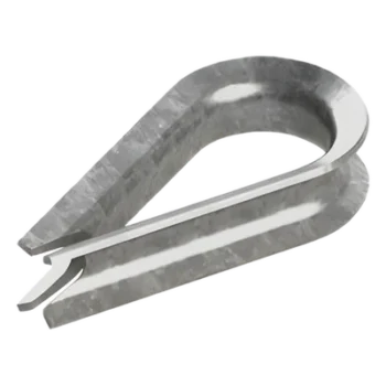 Guardacabo/Cuello/Rozadera para cable de 3/16". Fabricado de Acero Acabado Galvanizado