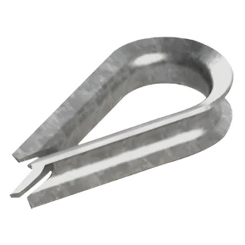 Guardacabos/cuello 1/4" acero con electro galvanizado.