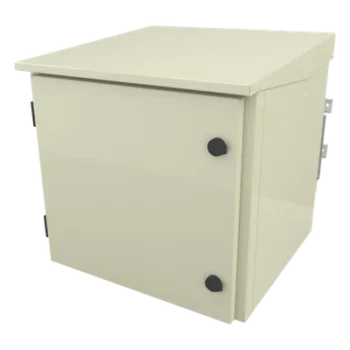 Gabinete Exterior / Rack 19" 9U / Ventiladores con Termostato / 4 Salidas NEMA 5-15R 10A / Poste Torre Pared