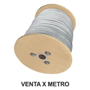 Cable de Retenida de 3/16" de Acero Galvanizado 7 Hilos (Venta por Metro).