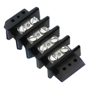 Terminal Culca Doble para 7 Contactos, 0.563 in, 30 Amp., 120 V., 10 AWG Panel.