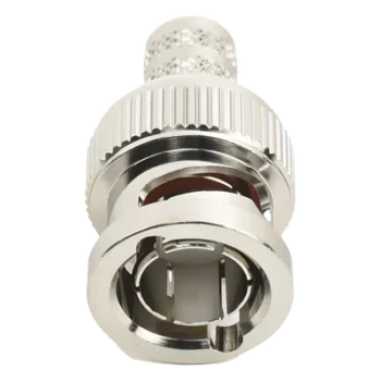 Conector Coaxial BNC Macho / Impedancia 75 Ohm / Anillo Plegable / RG-6 / 25 mm / Níquel-Oro-Teflón