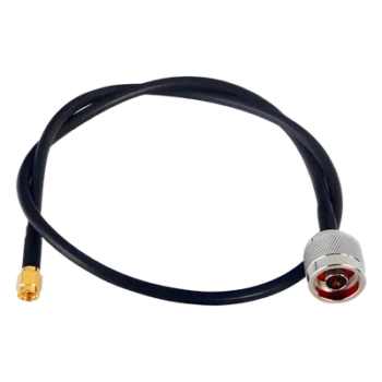 Jumper de 60 cm con Cable RG-58U-SYS, Conectores N Macho a SMA Macho Inverso.