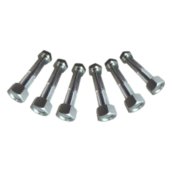 Juego de Tornillos y Tuercas / Acero Inoxidable / 3/4" x 3" / 6 Piezas / Placas Igualadoras