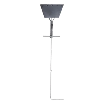 Ancla de Piso Tipo Paleta / 5 Orificios 1" / Acero ASTM A36 / Altura 210 cm / Galvanizado en Caliente / Viento 175 km/h