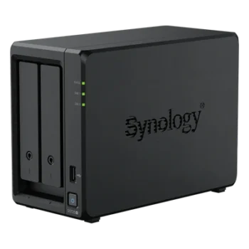 NAS de 2 Bahías / Expansible a 7 Unidades / Puerto 2.5GbE / 2 Ranuras M.2 NVMe / 276 MB/s Lectura / 224 MB/s Escritura / Procesador AMD Ryzen R1600 / 4 GB DDR4 ECC