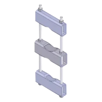 Abrazadera de Montaje para Antena / Rango 8.89 a 14.13 cm (3.5 a 5.563 in) / Acero Galvanizado / Montaje en Tubería Paralela