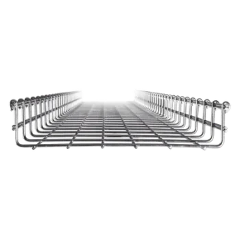 Charola Tipo Malla / Ancho 300 mm (11.8 in) / Peralte 66 mm / Tramo 3 m (9.84 ft) / Electro Zinc / 315 Cables Cat6