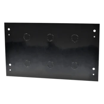 Tapa Trasera para Gabinete de Pared / 6U / Acero Calibre 18/22 / 600 mm Ancho / Compatible SR1906GFP / Negro Semi Mate