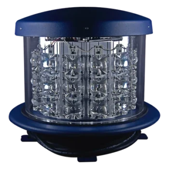 Luz de Obstáculo LED Intensidad Media FAA L-864 / LED Rojo 2000 CD / 120-240 VAC / 360° Cobertura Horizontal / 3° Haz Vertical / NEMA 4X / Para Torres 46-107 m / Certificación FAA e ICAO