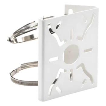 Soporte Universal para Poste / Acero Resistente a la Intemperie / Carga 10 kg / Dimensiones Compactas 200x155x72 mm / Interior/Exterior