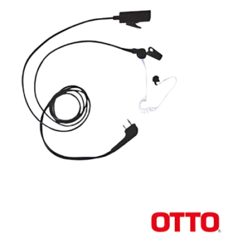 Micrófono-Audífono Profesional de 2 Cables para KENWOOD NX200/300/410/5000, TK-480/2180/3180