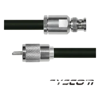 Cable Coaxial RG-214/U / 110 cm (3.61 ft) / BNC Macho a UHF Macho (PL-259) / 50 Ohms