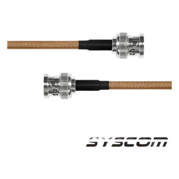 Jumper con Cable RG-142/U de 60 cm, con Conectores BNC Macho a BNC Macho.