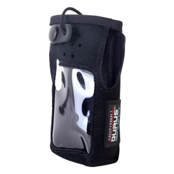 Funda Protectora para Radio / Nylon Reforzado / Clip Metálico para Cinto / Visor Frontal Transparente / Compatible Icom IC-F1000T/IC-F2000T