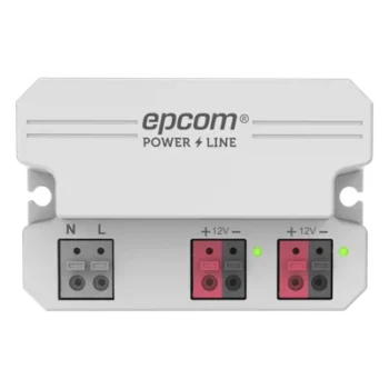 Fuente de Alimentación / 12 Vcc / 2 A / Entrada Universal 110-240 Vca / Doble Salida con Terminales de 2 Pines / Operación -20°C a 45°C
