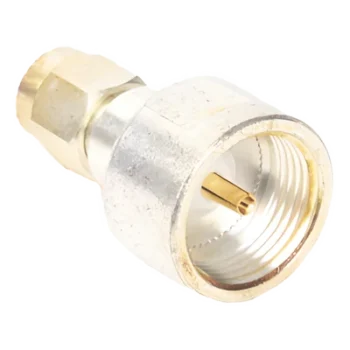Adaptador Coaxial / Conector SMA Macho / Adaptador Hembra Intercambiable / Chapado Plata y Oro / Dieléctrico Teflón