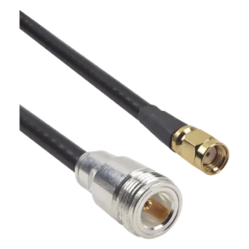 Cable LMR-240UF (Ultra Flex) de 60 cm con conectores N Hembra y SMA Macho Inverso.