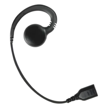 Auricular de Gancho / Altavoz Giratorio 360° / Cable de Fibra Trenzada / Conector SNAP / Compatible con Micrófono de Solapa Serie SNAP
