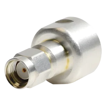 Adaptador RF Coaxial / Bronce Chapado en Plata / Contactos Centrales en Oro / Dieléctrico de Teflón / Configuración Flexible M-M, M-H, H-H