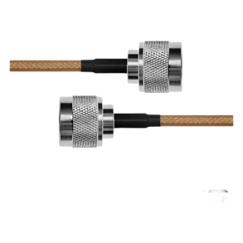 Cable Coaxial RG-142/U de 60 cm. para 50 Ohm, con Conectores N Macho a N Macho.
